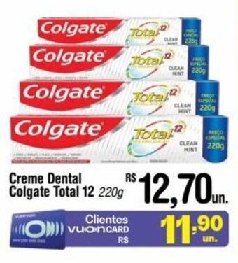 Fort Atacadista Creme Dental Colgate Total 12 220g oferta