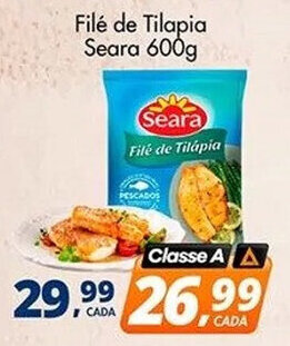 Delta Supermercados Filé de Tilapia Seara 600g oferta