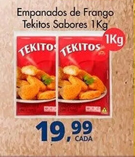 Delta Supermercados Empanados de Frango Tekitos Sabores 1Kg' oferta