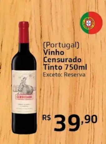 Royal Supermercados (Portugal) Vinho Censurado Tinto 750ml oferta