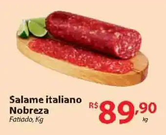 Nacional Salame italiano Nobreza Fatiado, Kg oferta