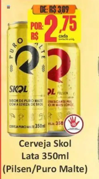 Cerveja Skol Lata 350ml