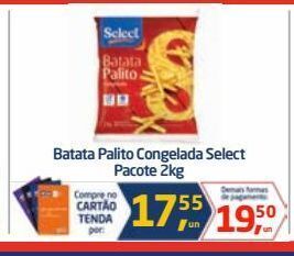 Tenda Atacado Batata palito congelada select pacote 2kg oferta