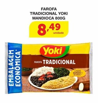 Roldão Farofa tradicional yoki mandioca 800g oferta
