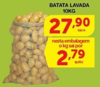Roldão Batata lavada 10kg oferta