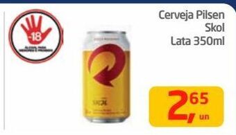 Tenda Atacado Cerveja pilsen skol lata 350ml oferta