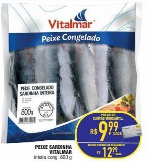 Mercantil Rodrigues Peixe sardinha vitalmar 800g oferta