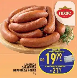 Mercantil Rodrigues Linguiça calabresa defumada nobre kg oferta
