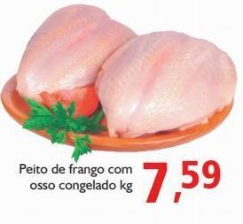 Supermercados ABC Peito de frango com osso congelado kg oferta