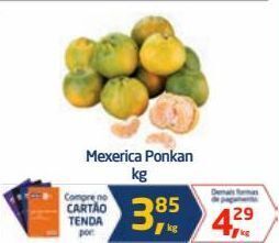 Tenda Atacado Mexerica ponkan kg oferta