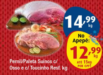 Pernil/Paleta Suínos c/ Osso e c/ Toucinho Resf. kg