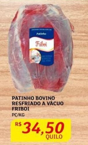 Assaí Atacadista PATINHO BOVINO RESFRIADO A VÁCUO FRIBOI PC/KG oferta