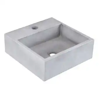 Leroy Merlin Cuba de apoio quadrada 35x35x12cm ardósia concreto venturi oferta