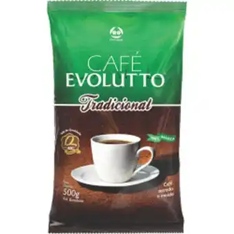 Enxuto Café torrado e moído almofada evolutto 500g oferta