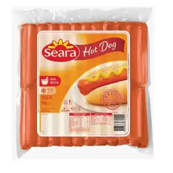 Arena Atacado Salsicha hot dog seara congelado pacote 5kg oferta