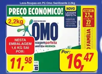 Supermercados Guanabara Lava roupas em po Omo 2.2kg oferta