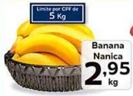 Supermercados Tauste Banana Nanica kg oferta