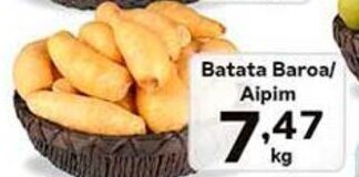 Supermercados Tauste Batata Baroa/ Aipim kg oferta