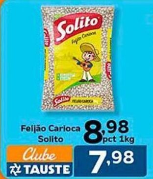 Supermercados Tauste Feijão Carioca Solito pct 1kg oferta