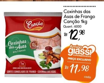 Giassi Supermercados Coxinhas das Asas de Frango Canção 1kg oferta