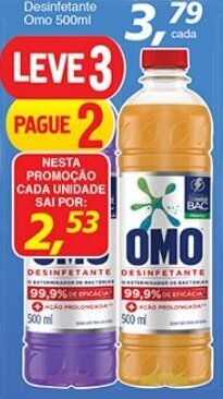 Supermercados Guanabara Desinfetante Omo 500ml oferta
