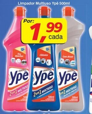 Supermercados Guanabara Limpador Multiuso Ype 500ml oferta