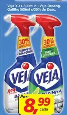 Supermercados Guanabara Veja X-14 500ml ou Veja Deseng. Gatilho 500ml c/30% de Desc. oferta