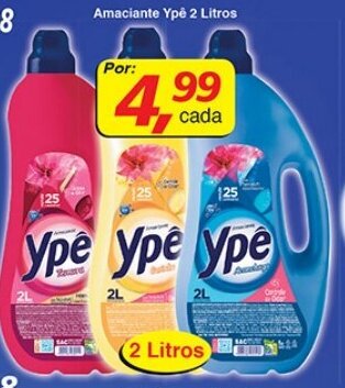 Supermercados Guanabara Amaciante Ype 2L oferta