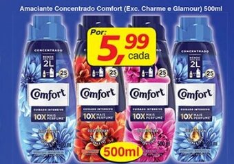 Supermercados Guanabara Amaciante Concentrado Comfort 500ml oferta