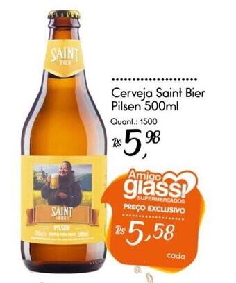 Giassi Supermercados Cerveja Saint Bier Pilsen 500ml oferta