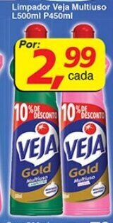 Supermercados Guanabara Limpador Veja Multiuso (leve 500ml pague 450ml) oferta