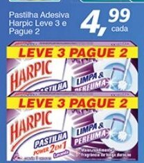 Pastilha Adesiva harpic Leve 3 e pague 2