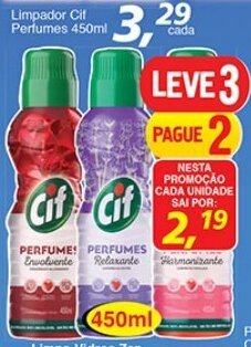 Supermercados Guanabara Limpador Cif Perfumes 450ml oferta