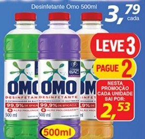 Supermercados Guanabara Desinfetante Omo 500ml oferta