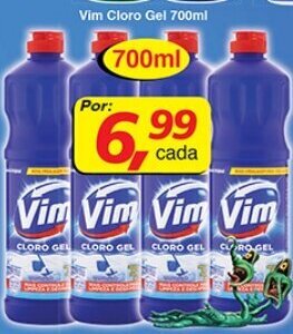 Supermercados Guanabara Vim Cloro Gel 700ml oferta