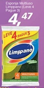 Supermercados Guanabara Esponja Multiuso Limppano (Leve 4 Pague 3) oferta