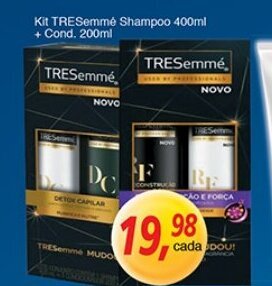 Supermercados Guanabara Kit TRESemme Shampoo 400ml + Condicionador 200ml oferta