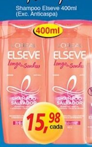 Supermercados Guanabara Shampoo Elseve 400ml oferta