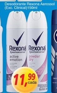 Supermercados Guanabara Desodorante Rexona Aerosol 150ml oferta