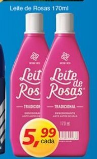 Supermercados Guanabara Leite de Rosas 170ml oferta