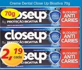 Supermercados Guanabara Creme Dental Close Up Bioativa 70g oferta