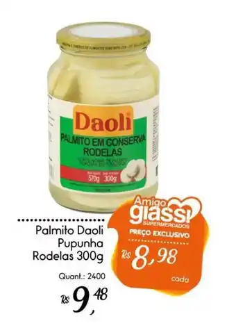 Palmito Daoli Pupunha Rodelas 300g