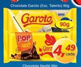 Supermercados Guanabara Chocolate Garoto 90g oferta