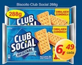 Supermercados Guanabara Biscoito Club Social 288g oferta