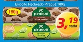 Supermercados Guanabara Biscoito Recheado Piraque 160g oferta