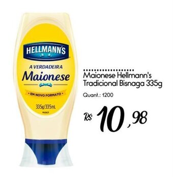 Giassi Supermercados Maionese Hellmann's Tradicional Bisnaga 335g oferta