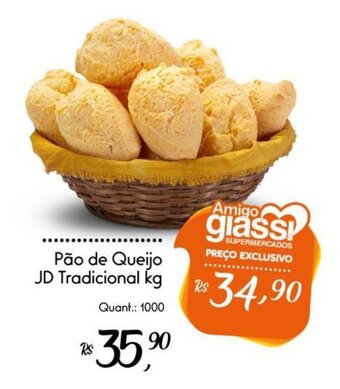 Giassi Supermercados Pão de Queijo JD Tradicional kg oferta