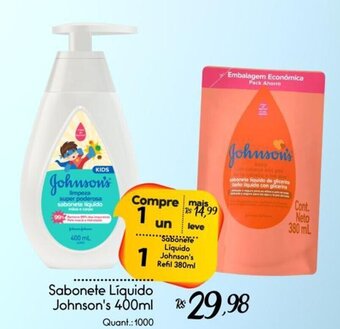 Giassi Supermercados Sabonete Liquido Johnson's 400ml oferta