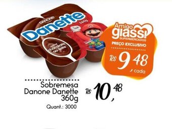 Giassi Supermercados Sobremesa Danone Danette 360g oferta