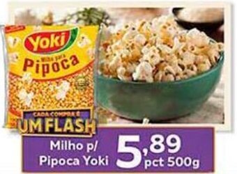 Supermercados Tauste Milho p/ Pipoca Yoki pct 500g oferta